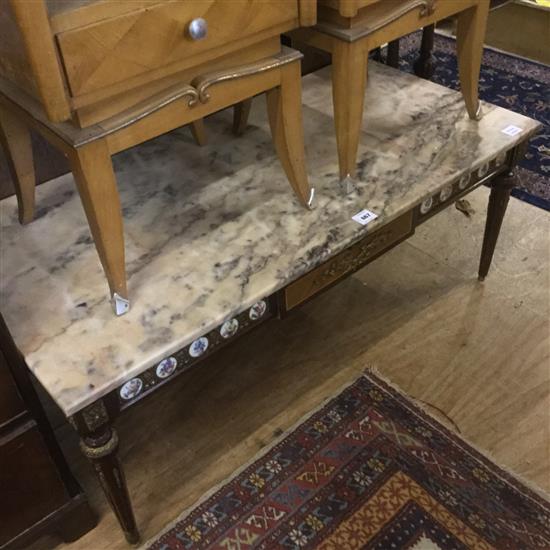 Marble top coffee table